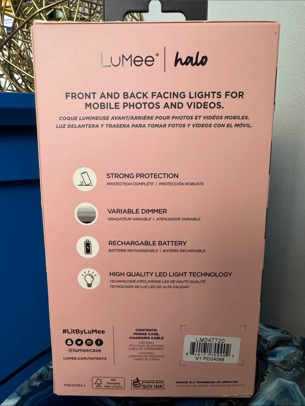 LuMee x Paris Hilton Halo Holographic Iridescent iPhone 12/12Pro Case